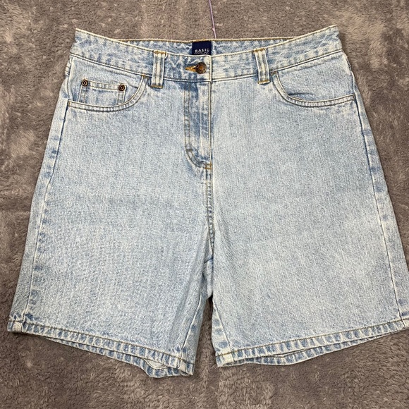 Basic Editions Women’s Denim Shorts Size 6 Light Wash 100% Cotton Casual Vintage - Picture 1 of 7